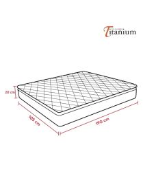 Colchón Titanium 1.5 Plazas 8" | Resistente y Acolchado