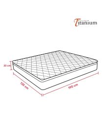 Colchón Titanium 2 Plazas 8" | Firmeza y Acolchado Suave
