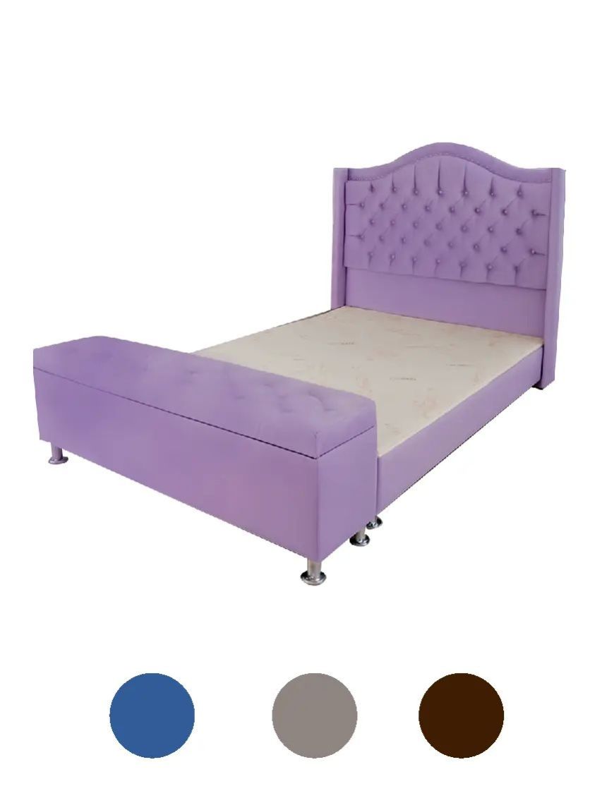 Cama Florencia 2.0 Plazas – Confort y Elegancia