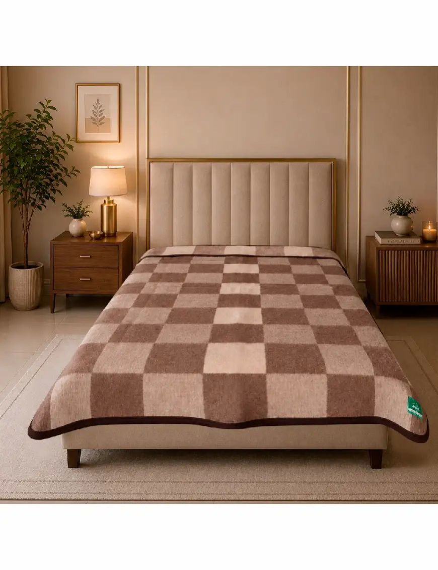 Frazada Andina Incaica 100% Lana 1.5 Plazas | Fibra Natural y Calidez